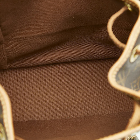 LOUIS VUITTON Authentic Brown Monogram Leather Backpack main image 14